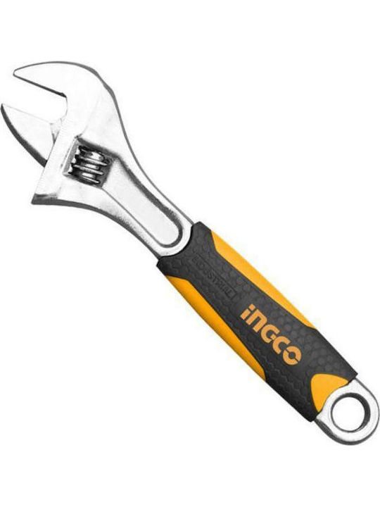 Ingco French Wrench with Adjustable Opening 35mm and Anti-Slip Handle 250mm 10"