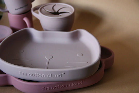 The Cotton Cloud Παιδικό Πιάτο Φαγητού από Σιλικόνη Pippa Dusty Pink