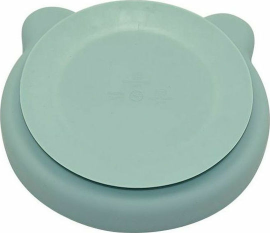 Bo Jungle Παιδικό Πιάτο Φαγητού από Σιλικόνη Bear Blue