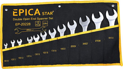 Epica Star Set of 12 German Wrenches with Head Sizes from 10mm to 32mm