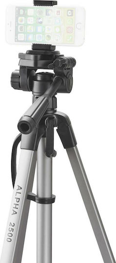 Cullmann Kamerastative Alpha 2500 Mobile aus Aluminium mit 3-Wege Kopf bis 165cm und Belastbarkeit 2,5kg