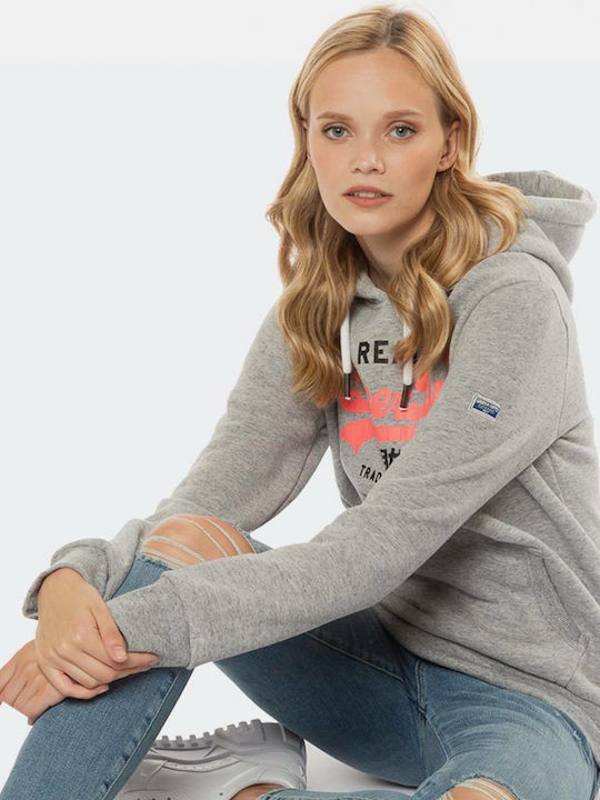 Vintage Logo Ac Damen Sweatshirt Kapuzen Gray