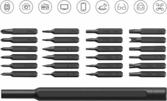 Xiaomi Κατσαβίδι με 24 Μαγνητικές Εναλλασσόμενες Μύτες
