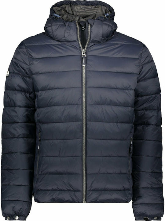 Classic Fuji Winter Jacket Puffer Navy Blue