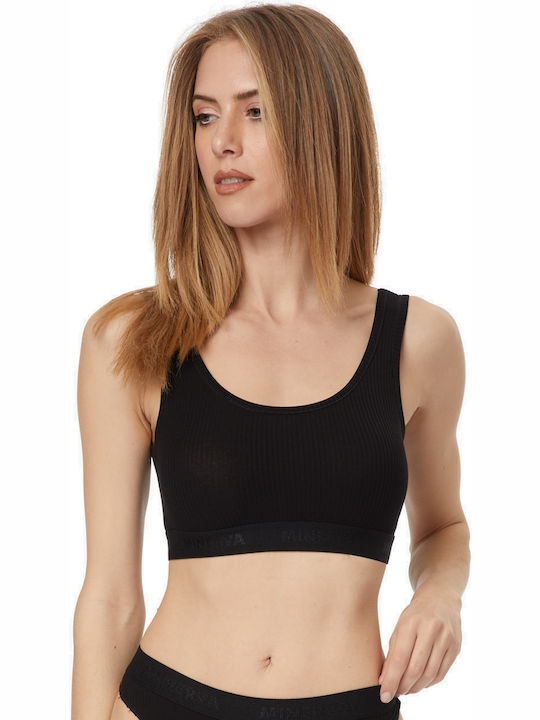 Women's Sports Bra without Padding Black