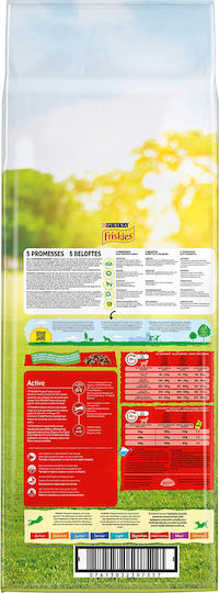 Friskies Friskies Vitafit Active 18kg Trockenfutter für erwachsene Hunde mit Kalb und Fleisch