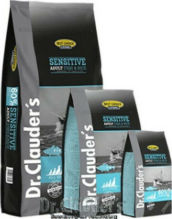 Dr.Clauder's Best Choice Sensitive 12.5kg Ξηρά Τροφή χωρίς Σιτηρά για Ενήλικους Σκύλους Μεσαίων Φυλών με Ρύζι
