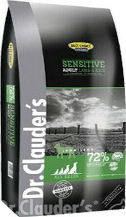 Dr.Clauder's Best Choice Sensitive Adult 4kg Dry Food Grain-Free for Adult Dogs with Rice and Lamb