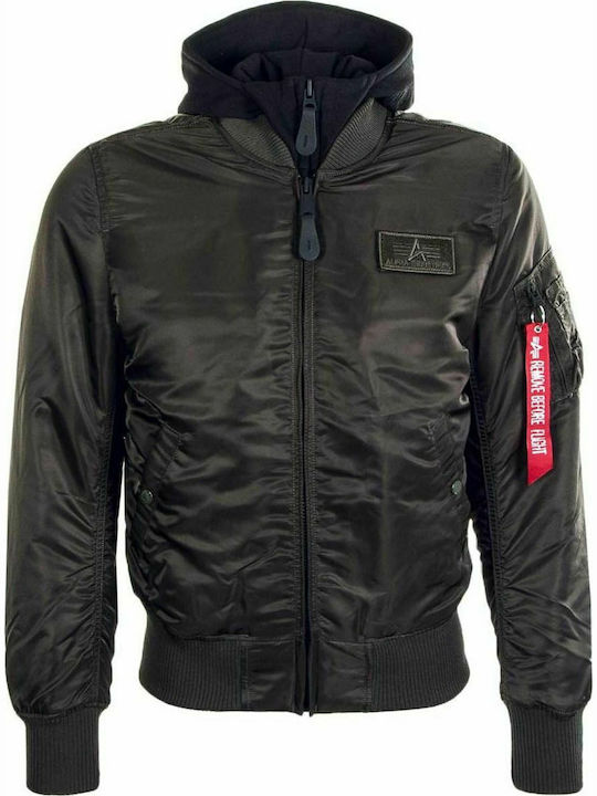 MA-1 D-Tec Χειμωνιάτικο Μπουφάν Bomber Black Olive