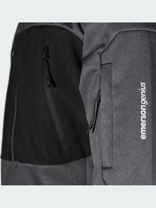 Winter Jacket Softshell Waterproof and Windproof Grey / Black