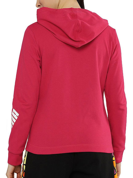 PUMA Modern Sports Fuchsia Hooded Cardigan