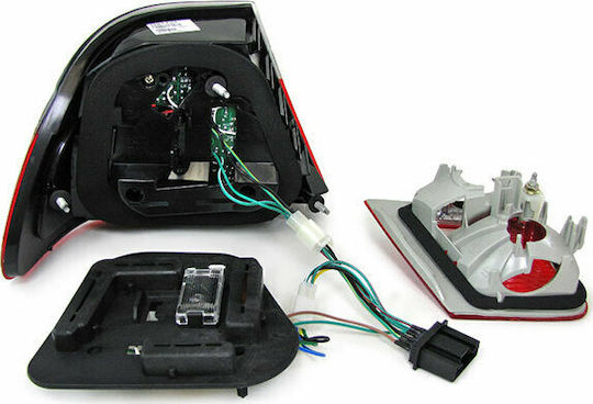 Faruri Spate LED BMW E46 2D Cristal Roșu 1998-2003 4 Bucăți