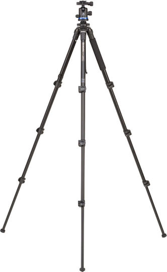 Benro Kamerastative TAD18AIB1 Series 1 Adventure aus Aluminium mit Kugelförmiger Kopfart bis 143.5cm und Belastbarkeit 8kg