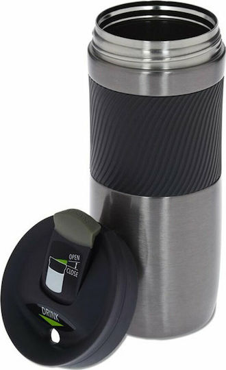 Contigo Byron SS Pahar Termos Oțel inoxidabil Fără BPA 470ml Argintiu cu Mustiuc