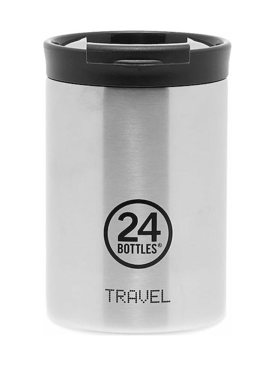 24Bottles Travel Tumbler Кутия за обяд Термос Inox Сребрист 350мл 1бр