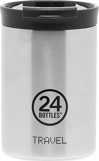 24Bottles Travel Tumbler Кутия за обяд Термос Inox Сребрист 350мл 1бр