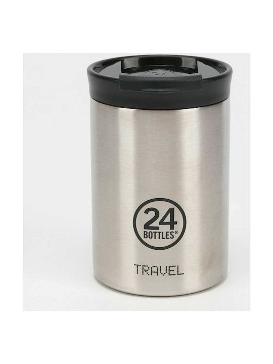 24Bottles Travel Tumbler Кутия за обяд Термос Inox Сребрист 350мл 1бр