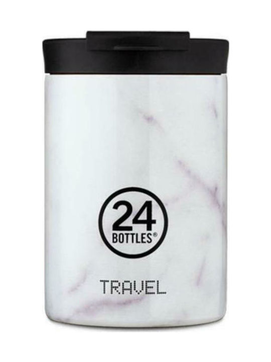 24Bottles Inox Thermo Lunch Box Travel Tumbler White 350ml