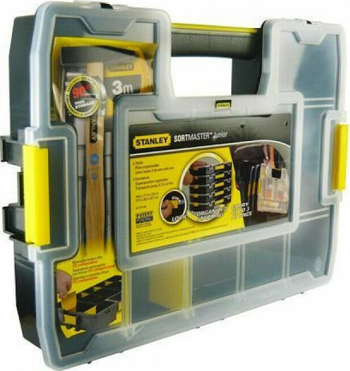 Stanley SortMaster Tool Compartment Organiser 14 Slot Adjustable Black 37.5x29x7cm