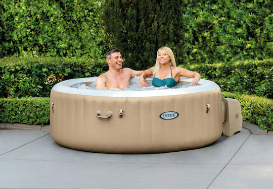Intex Pure Spa Bubble Massage Στρογγυλή Πισίνα PVC 795lt Φουσκωτή με Υδρομασάζ