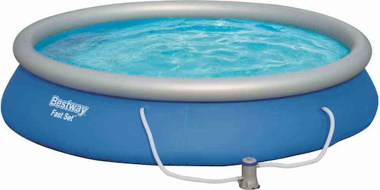Bestway Στρογγυλή Πισίνα PVC 9677lt Φουσκωτή 457x84εκ. Μπλε