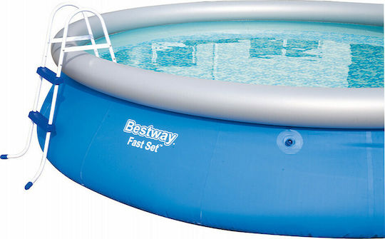 Bestway Στρογγυλή Πισίνα PVC 9677lt Φουσκωτή 457x84εκ. Μπλε