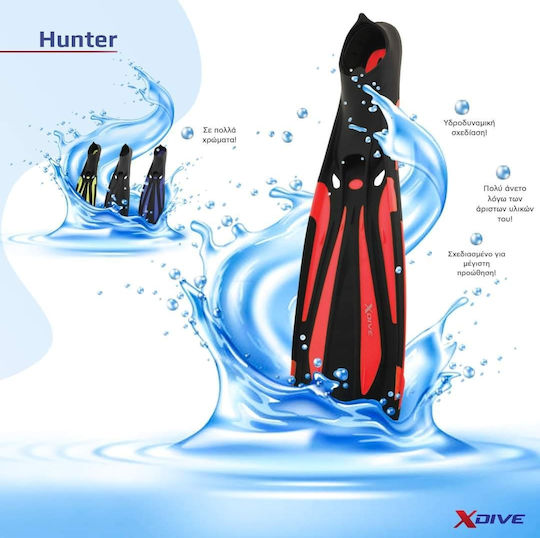 XDive Flippers Swimming Hunter Blue