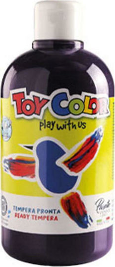 Toy Color Ready Tempera Paints Black in Bottle 500ml 1pcs