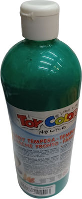 Toy Color Ready Tempera Colour Paint Bottle 1000ml Green Σκούρο