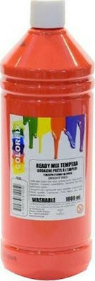 Colorfix Ready Mix Tempera Tempera Colour Paint Bottle 1000ml Red