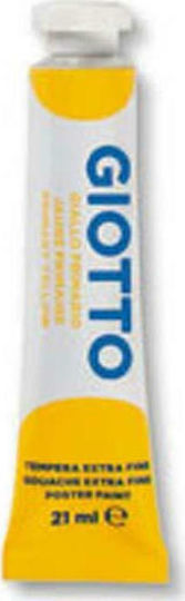 Giotto Tempera Τέμπερες Ζωγραφικής Primary Yellow No 02 σε Σωληνάριο 21ml 6τμχ