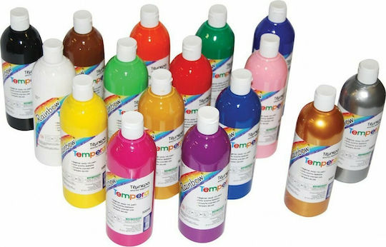Rainbow Τέμπερα Ζωγραφικής Ροζ σε Μπουκάλι 500ml