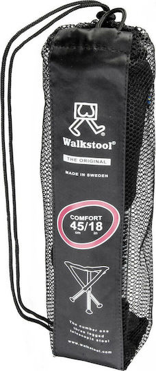 Walkstool Comfort 45 Σκαμνάκι Παραλίας Αλουμινίου Μαύρο
