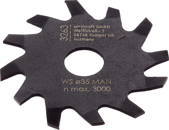 Wolfcraft Φρεζοκεφαλές Κοπής Δίσκος Κοπής Ξύλου 30mm 3τμχ