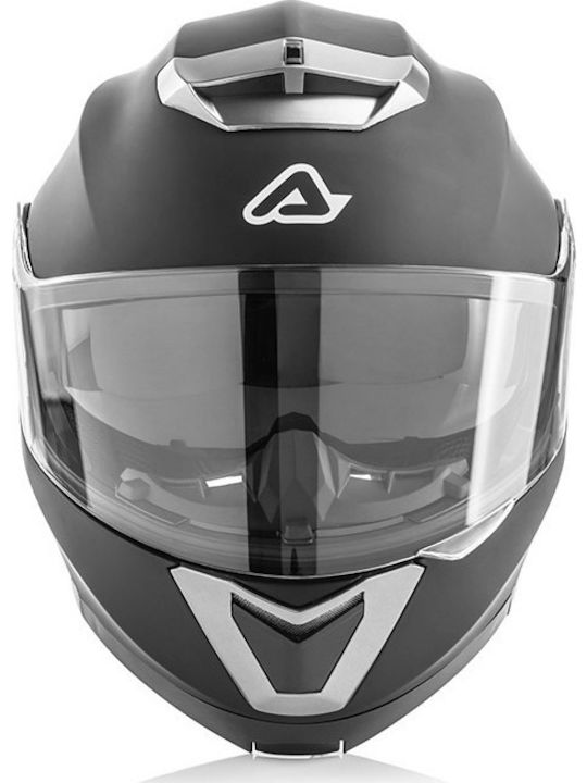 Acerbis Serel Black Matt Motorcycle Helmet Flip-Up ECE 22.05 1550gr with Sunvisor