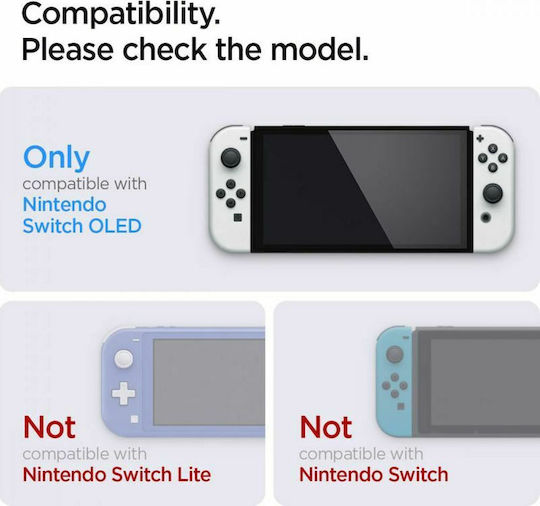 Spigen Ez Fit GLAS.tR Screen Protector Tempered Glass for Switch OLED