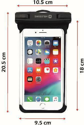 Swissten Waterproof Case up to 6.5" Black 32900800