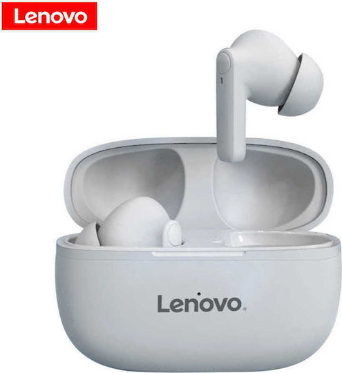 Lenovo HT05 Слушалка за ухо Bluetooth хендсфри Слушалки с Кутийка за Зареждане Бял