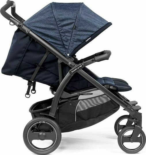 Peg Perego Book For Two Doppelter Kinderwagen Geeignet für Neugeborene Blau 14kg 54499GL51RO51