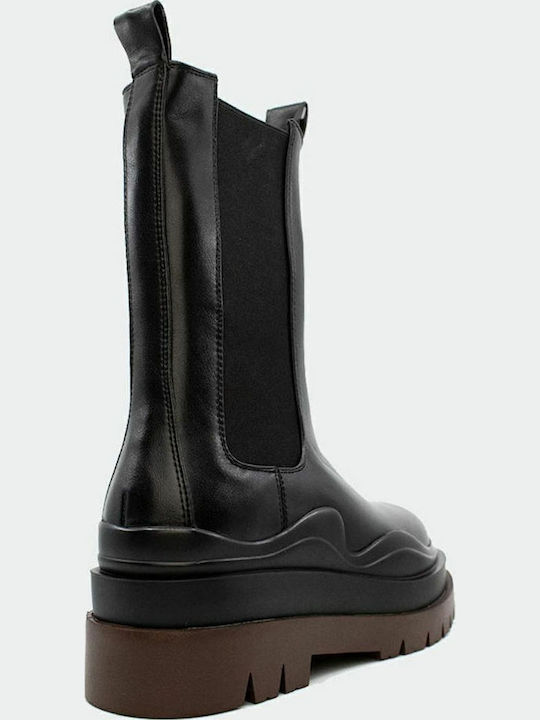 Women's Chelsea Boots with Medium Heel Black