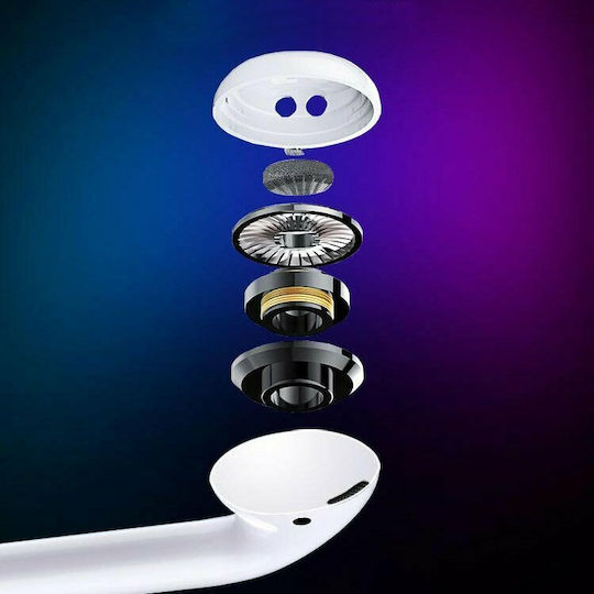 Proda Airplus PD-BT400 Ohrstöpsel Bluetooth-Freisprecheinrichtung Kopfhörer mit Ladeetui Weiß