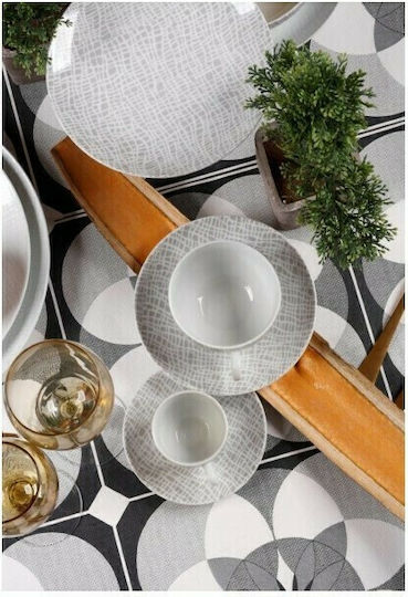 Cryspo Trio Fashion Set of Cups Tea Porcelain Gray 250ml 6pcs