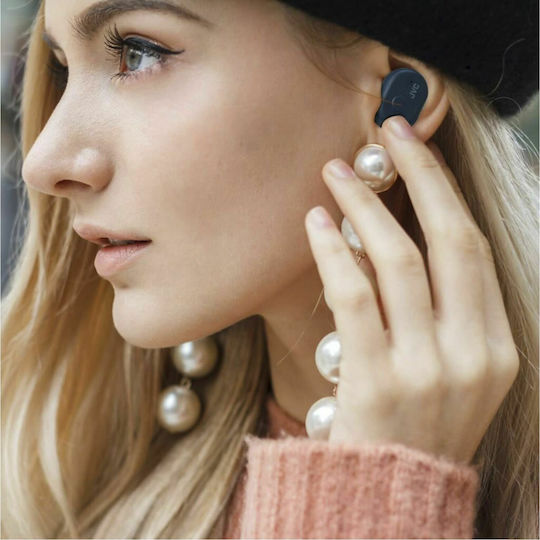 JVC HA-A10T In-Ear Bluetooth-Freisprecheinrichtung Kopfhörer mit Schweißresistenz und Ladeetui Blau