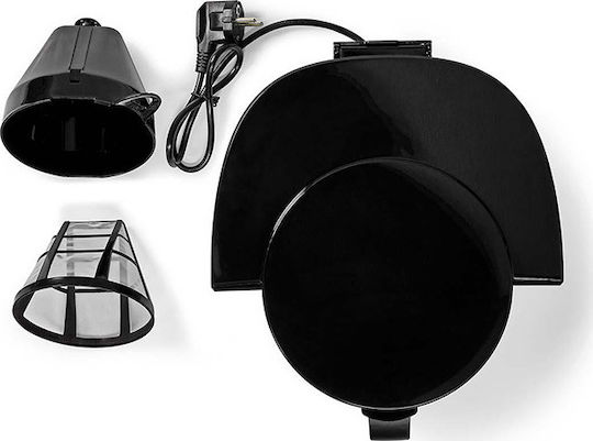 Nedis Mașină de cafea cu filtru 900W Negru