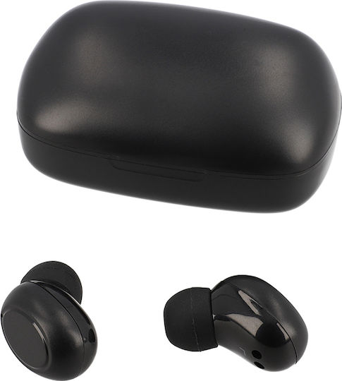Lamtech LAM023138 In-ear Bluetooth Handsfree Ακουστικά με Θήκη Φόρτισης Μαύρα