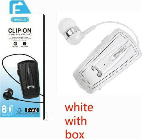 Fineblue F-V6 In ear Bluetooth хендсфри Слушалка Бял