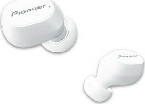 Pioneer SE-C5TW In-ear Bluetooth Handsfree Ακουστικά με Αντοχή στον Ιδρώτα και Θήκη Φόρτισης Λευκά