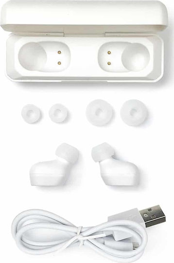 Pioneer SE-C5TW In-ear Bluetooth Handsfree Ακουστικά με Αντοχή στον Ιδρώτα και Θήκη Φόρτισης Λευκά