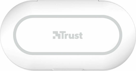 Trust Nika Touch In ear Bluetooth хендсфри Слушалки с Кутийка за Зареждане Бял