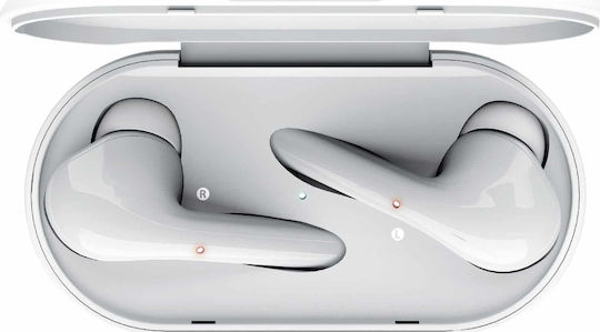 Trust Nika Touch In ear Bluetooth хендсфри Слушалки с Кутийка за Зареждане Бял
